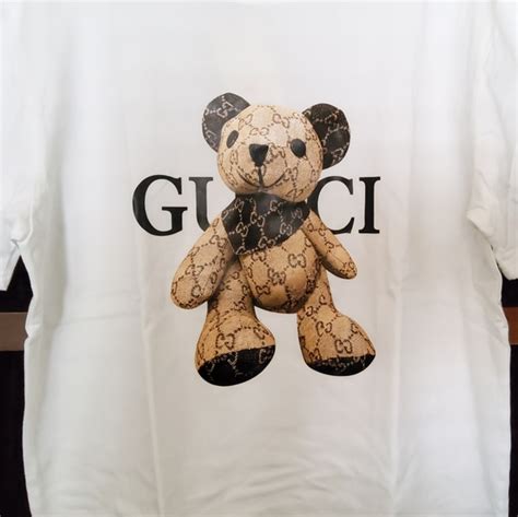 gucci bear t shirt uk|gucci teddy bear t shirt.